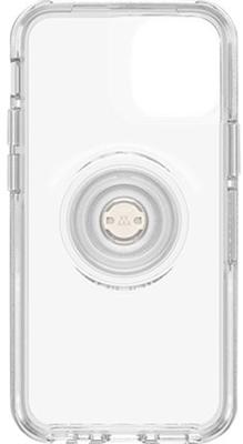 OtterBox Otter + Pop Symmetry Series - Achterzijde behuizing voor mobiele telefoon - polycarbonaat, synthetisch rubber - helder pop - voor Apple iPhone 12 mini