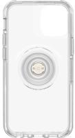 OtterBox Otter + Pop Symmetry Series - Achterzijde behuizing voor mobiele telefoon - polycarbonaat, synthetisch rubber - helder pop - voor Apple iPhone 12 mini