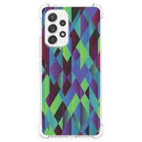 Samsung Galaxy A53 5G Shockproof Case Abstract Green Blue - thumbnail