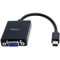 StarTech.com Mini DisplayPort naar VGA-adapter - actieve Mini DP 1.2 naar VGA-converter/dongle - 1080p video - VESA-gecertificeerd - mDP of Thunderbolt 1/2 Mac/PC naar VGA-monitor/display (MDP2VGA)