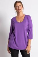 Ulla Popken Shirt, slim fit, zijsplitten - Grote Maten