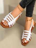 Plain Pu Slide Sandals