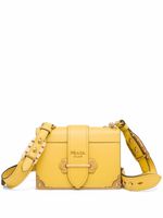 Prada sac porté épaule Cahier - Jaune