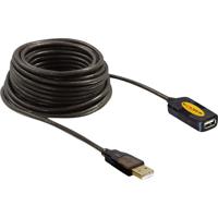 DeLOCK 82446 USB-kabel 10 m USB 2.0 USB A Zwart - thumbnail