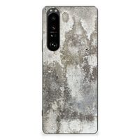 Sony Xperia 1 III TPU Siliconen Hoesje Beton Print - thumbnail