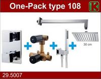 One-Pack Inbouwthermostaatset Type 108 Chr (30Cm) - thumbnail