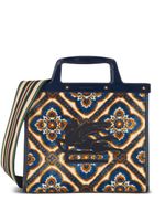 ETRO petit sac à main Love en jacquard - Bleu