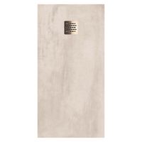 Douchebak Concrete Taupe 80x120 cm