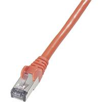 Goobay 68282 CAT 6 verbindingskabel, S/FTP (PiMF), rood, 7,5 m kabellengte