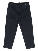 Aspesi Kids pantalon droit à patch logo - Bleu - thumbnail