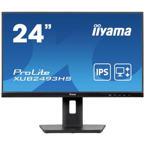 Iiyama ProLite XUB2493HS-B6 LED-monitor Energielabel E (A - G) 60.5 cm (23.8 inch) 1920 x 1080 Pixel 16:9 0.5 ms HDMI, DisplayPort, Hoofdtelefoon (3.5 mm