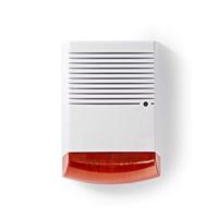 Dummy Beveiligingsalarm - IP44 - Batterij Gevoed - Buiten - Oranje/Wit