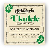 D'Addario EJ88S snaar voor muziekinstrumenten Ukelele 4 stuk(s) Nyltech Gitaar