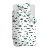 Beddinghouse Kids Deep in the Sea dekbedovertrek - Katoen - Peuter (120x150 cm + 1 sloop) - Blue