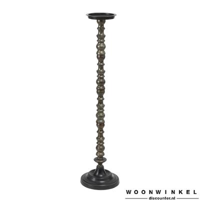 Alu Brass Candleholder high ribbed