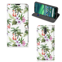 Nokia 2.3 Hoesje maken Flamingo Palms - thumbnail