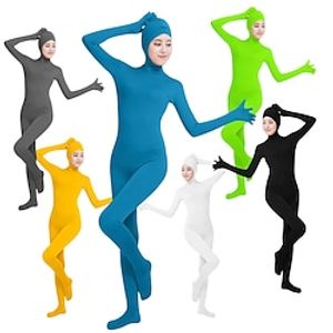 Zentai-Pakken Catsuit Huidskostuum Kinderen Volwassenen Lycra Cosplaykostuums Allemaal Effen Kleur / Turnpakje / Onesie / Gezicht open / Toneel / Feest / Turnpakje / Onesie Lightinthebox