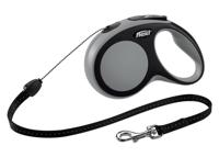 Flexi New COMFORT Hond Intrekbare riem Zwart, Grijs 8 m - thumbnail