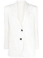 Brunello Cucinelli blazer à revers cranté - Blanc - thumbnail