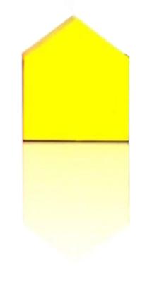Suck UK post it House Markers 4 x 2 cm papier geel