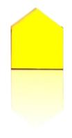 Suck UK post it House Markers 4 x 2 cm papier geel