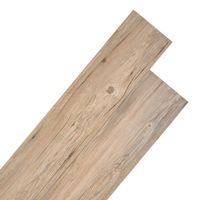 Vloerplanken 4,46 m 3 mm PVC bruin eikenkleurig