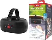ZAZU Robby kinderwagen schommel - automaat. Babywip, verstelbare sterkte, 40 minuten timer, babyriesensor, USB-oplaadbaar, waterdicht, universeel voor kinderwagens & buggy (zwart)