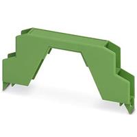 PHOENIX CONTACT ME 12,5 OT-MSTBO GN VPE150 draagrailbehuizing, bovenste behuizing voor connector met opzetstuk, groen, 12,6 mm breed, 99 mm hoogte, 45,85 mm diepte, 150 stuks