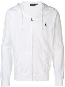 Polo Ralph Lauren sweat à capuche zippé - Blanc