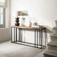 DTP Home Sidetable Timber Hout en staal - Naturel - thumbnail