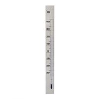 Binnen/buiten thermometers grijs van aluminium 37 cm   -