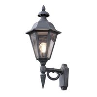 Konstsmide Pallas Up 481-750 Buitenlamp (wand) Spaarlamp, LED E27 60 W Zwart - thumbnail