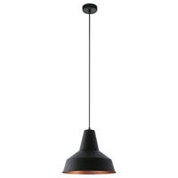 EGLO Somerton hangende plafondverlichting Flexibele montage Zwart, Koper E27 A, A+, A++, B, C, D, E
