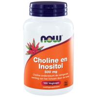 NOW Choline en inositol 500 mg (100 vcaps)