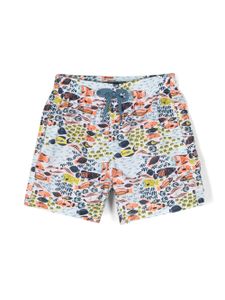 Vilebrequin Kids short de bain à fleurs - Blanc