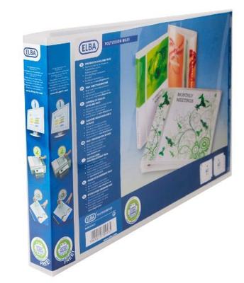 Ringband Panorama Elba polyvision maxi 4-rings A3 Dwars 30 mm Transparant Ringband Panorama Elba polyvision maxi 4-rings A3 Dwars 30 mm Transparant