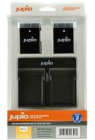 Jupio Kit: 2 x camera-accu EN-EL14 1100mAh + USB Dual lader - thumbnail