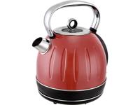 TKG Team Kalorik TKG JK 2500 R Retro Waterkoker Snoerloos Rood