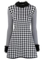 Viktor & Rolf Blouse met pied-de-poule print - Zwart