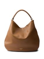 Prada grand sac porté épaule en cuir - Marron - thumbnail