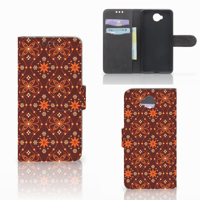 Microsoft Lumia 650 Telefoon Hoesje Batik Brown