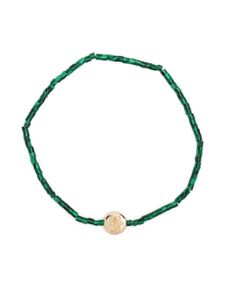 LUIS MORAIS bracelet Good Luck en or 14ct - Vert