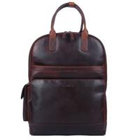 Genicci Elon 15 inch laptop rugzak Cognac