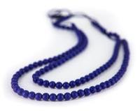 Lollipops & More bijtketting Rainbow Loom 90 cm silicone navy