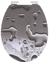 MDF High Gloss WC-bril GREY STEEL met soft-close
 - 80523