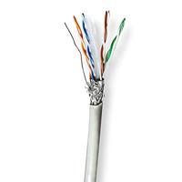 NEDIS Netwerkkabelrol | CAT6 | Gestrand | S/FTP | CCA | 305 m | Indoor | Rond | PVC | Grijs | Trekdoos
