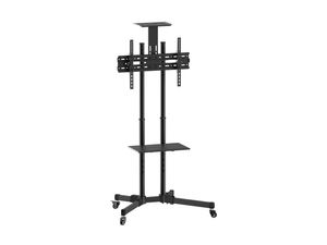 Equip 650603 70 Portable flat panel floor stand Zwart flat panel vloer standaard