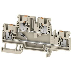 Weidmüller 2704380000 Componentenserieklem Push-In-klem Beige 50 stuk(s)