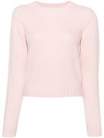 Palm Angels curved-logo wool-blend jumper - Rose