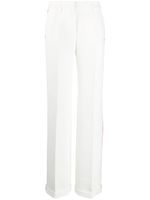 Off-White pantalon de costume à liserés contrastants - Blanc